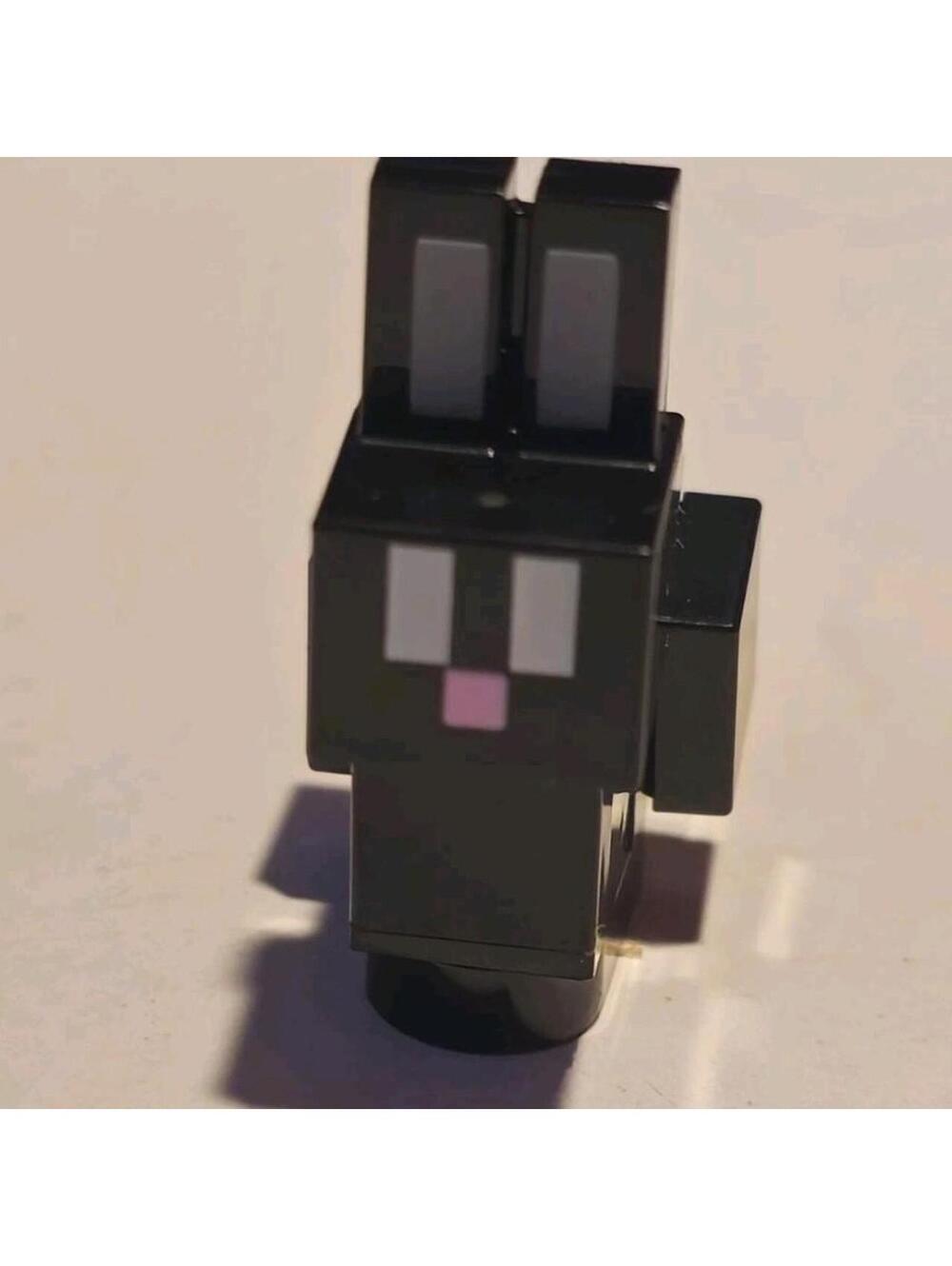 LEGO MINECRAFT BLACK BUNNY/RABBIT FROM SET 21144